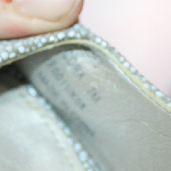 Calvin Klein Cora Blue Speckled Leather Square Toe High Heels sz 7 - Picture 10 of 10